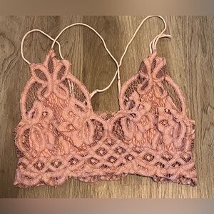 Women's FP One Pink Lace Bralette